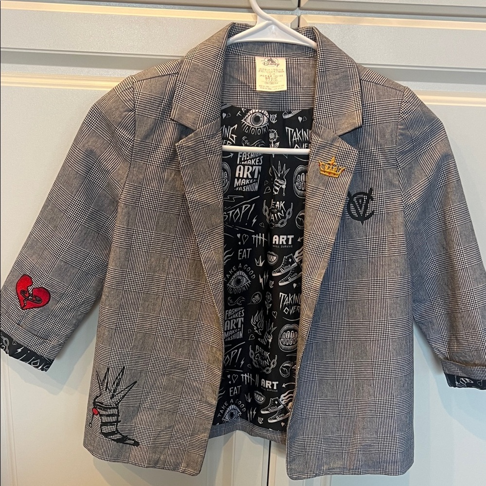 Disney Special Edition Cruella De Vil Blazer 7/8 Kids - Picture 1 of 12